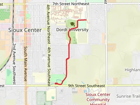 Children's Park to Dordt Tallgrass Prairie Walk