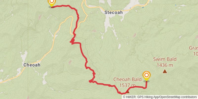 Appalachian Trail - North Carolina stage 8 Map