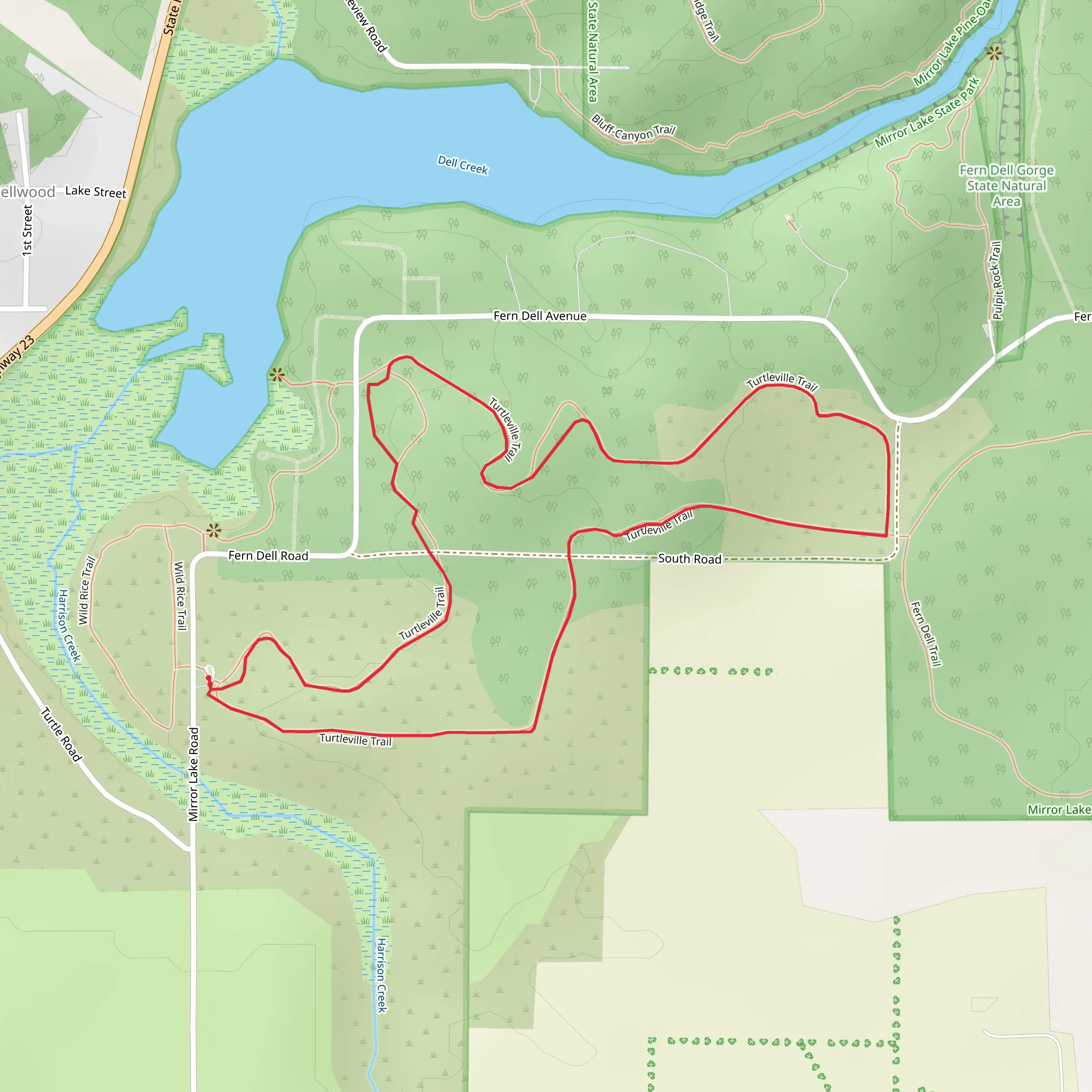 Turtleville Loop Trail mobile static map