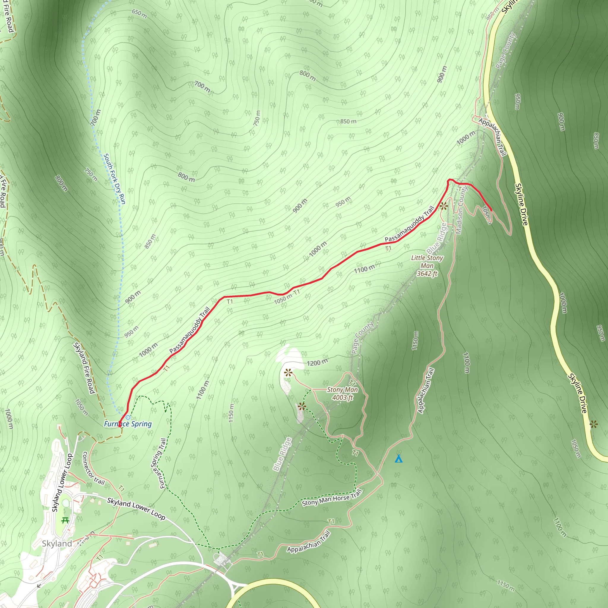 Passamaquoddy North Trail mobile static map