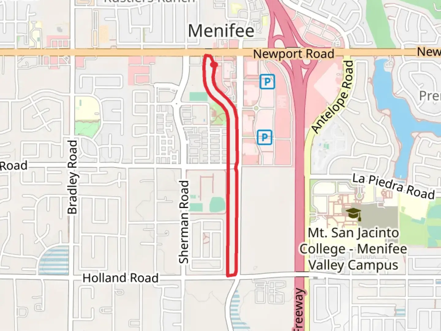 An image depicting the trail Paloma Channel Loop from Newport Road and its surrounding area.