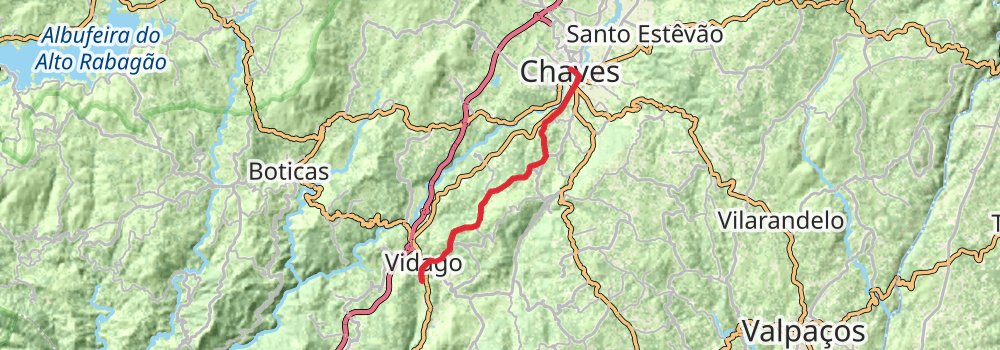 Camino Portugues do Interior stage 12 Map