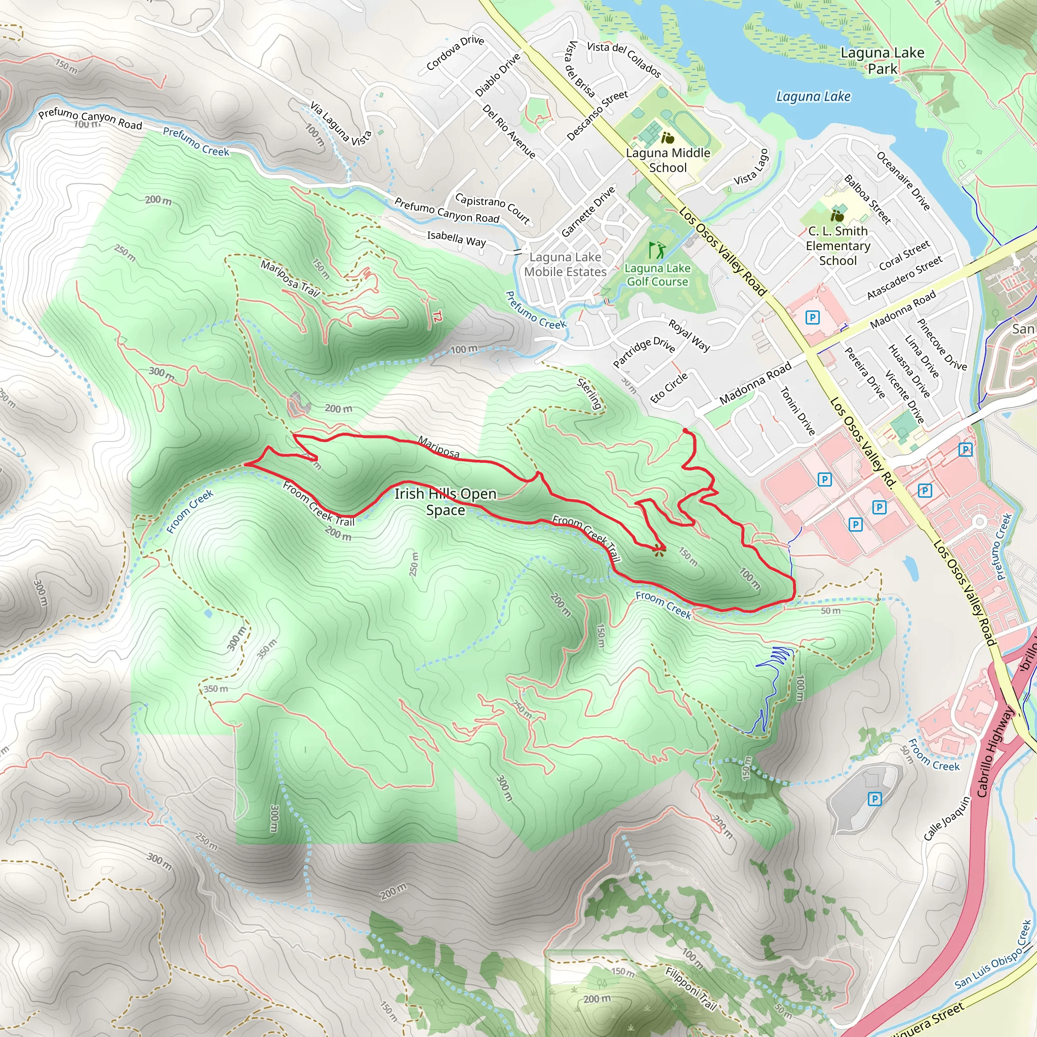 Froom Connector, Poppy and King Loop Trail mobile static map
