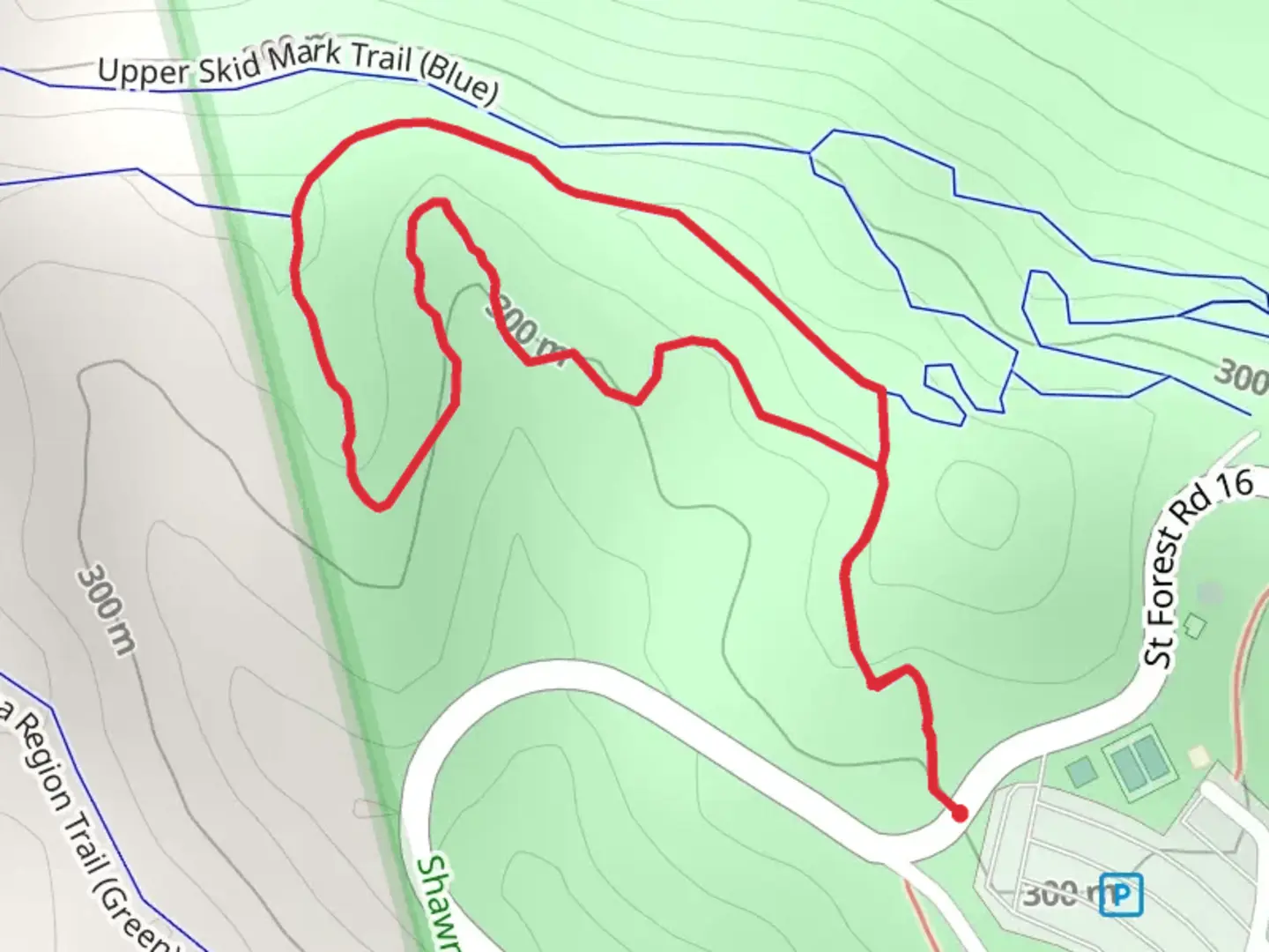 An image depicting the trail Lampblack Hiking Loop Trail and its surrounding area.