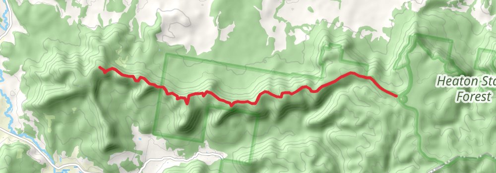 The Great North Walk 4 Day - The Basin Campsite to Heaton Gap stage 3 Map