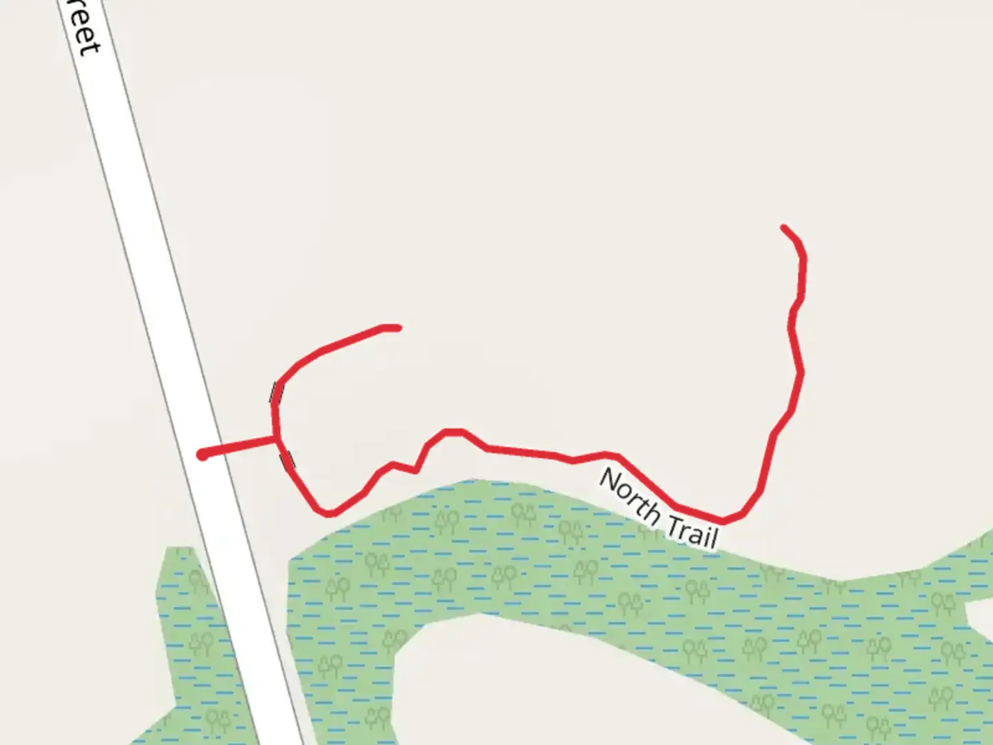 An image depicting the trail North Trail and its surrounding area.