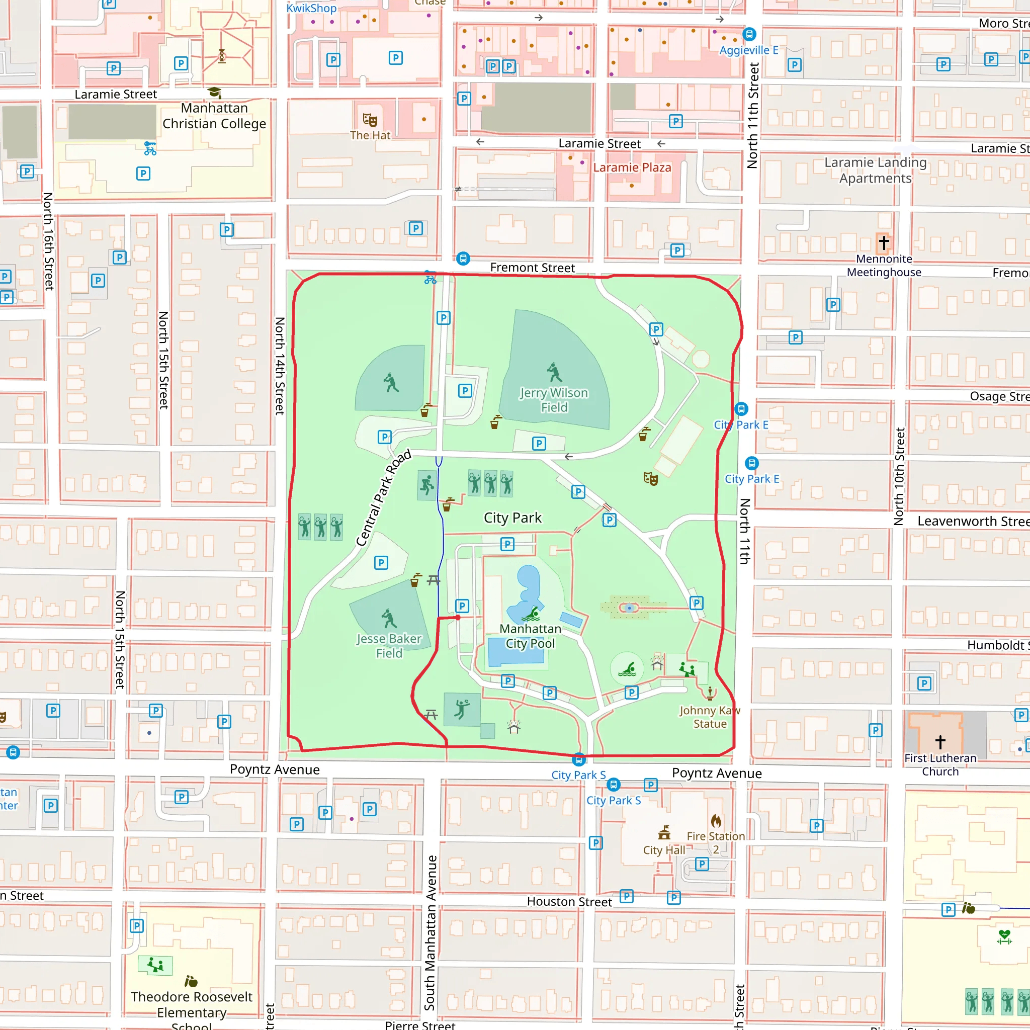 Jesse Baker Field Loop mobile static map