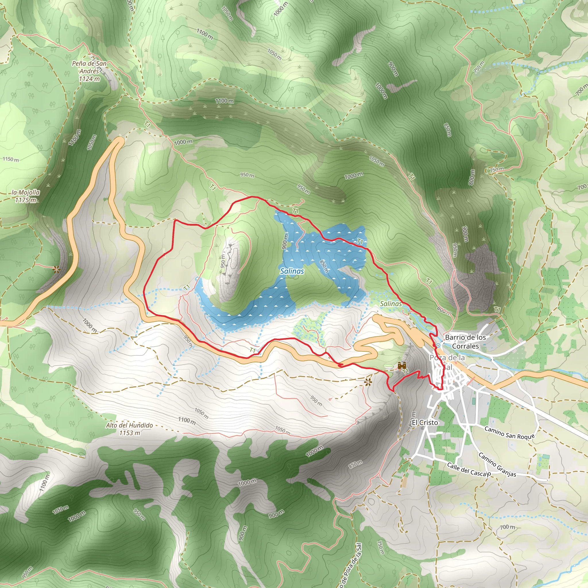 The Salt Flats of Poza PR BU 67 mobile static map