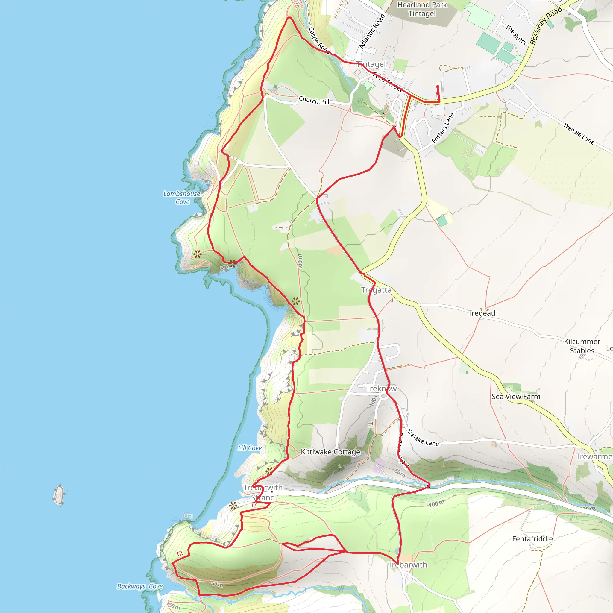 Dennis Point, Gull Point and Glebe Cliff Loop mobile static map