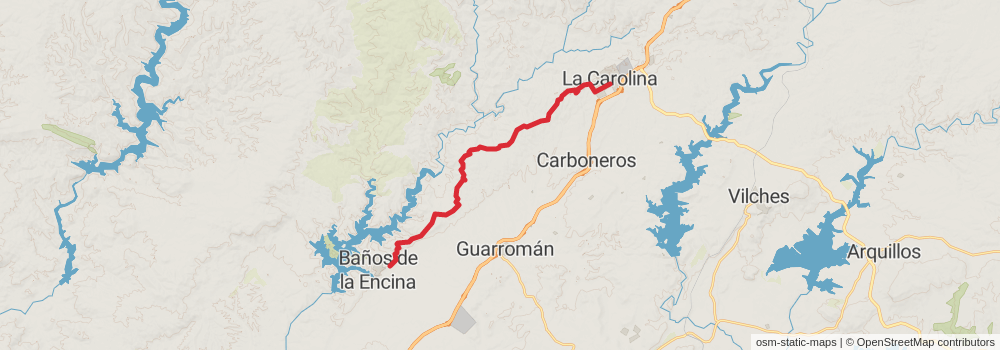 GR 48 - Sierra Morena - Andalusia stage 29 Map