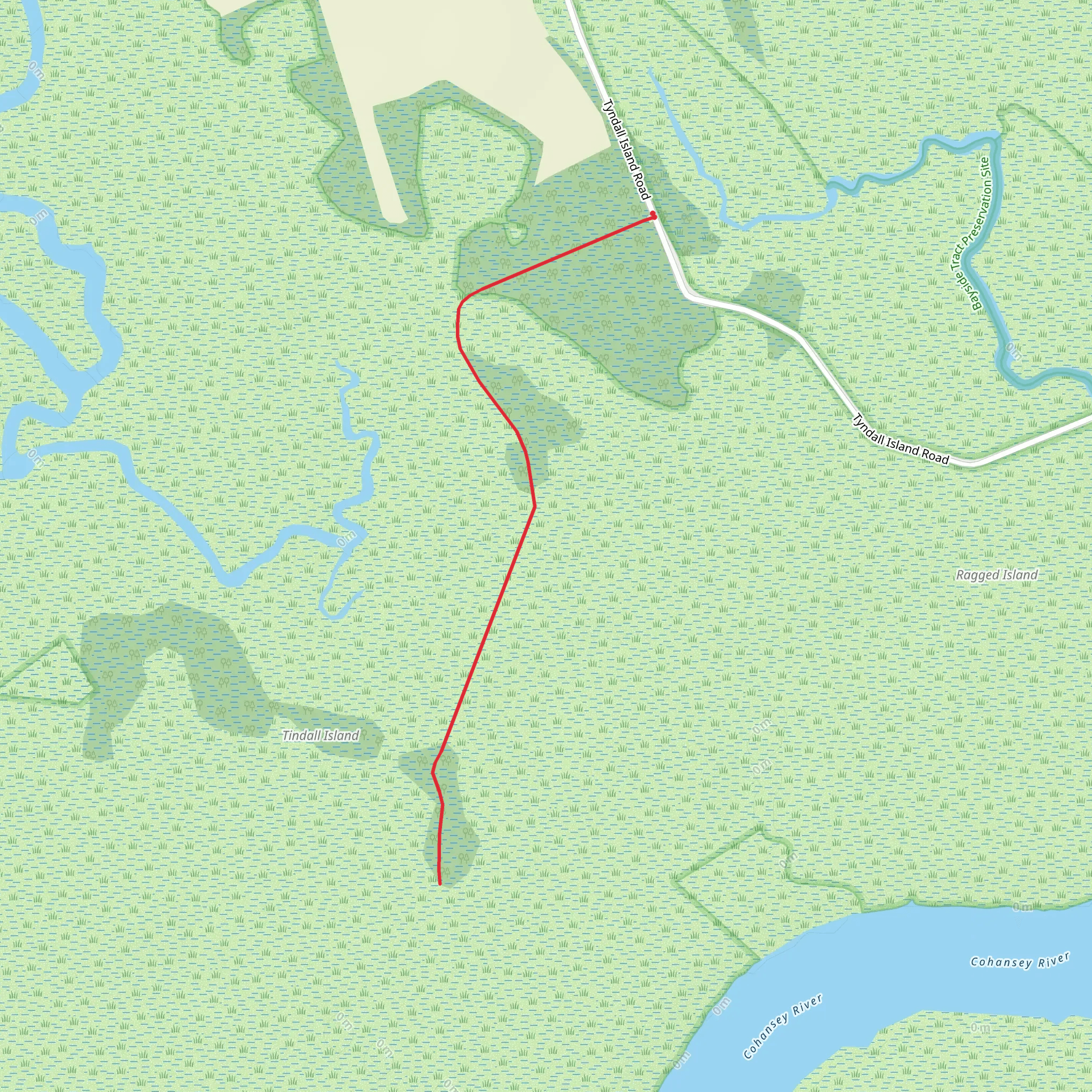 Tindall Island Road Walk mobile static map
