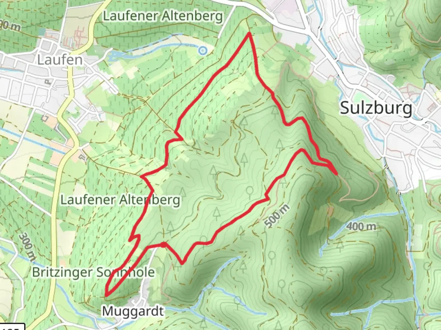 An image depicting the trail Homberg, Vorderwald and Freusig Loop and its surrounding area.