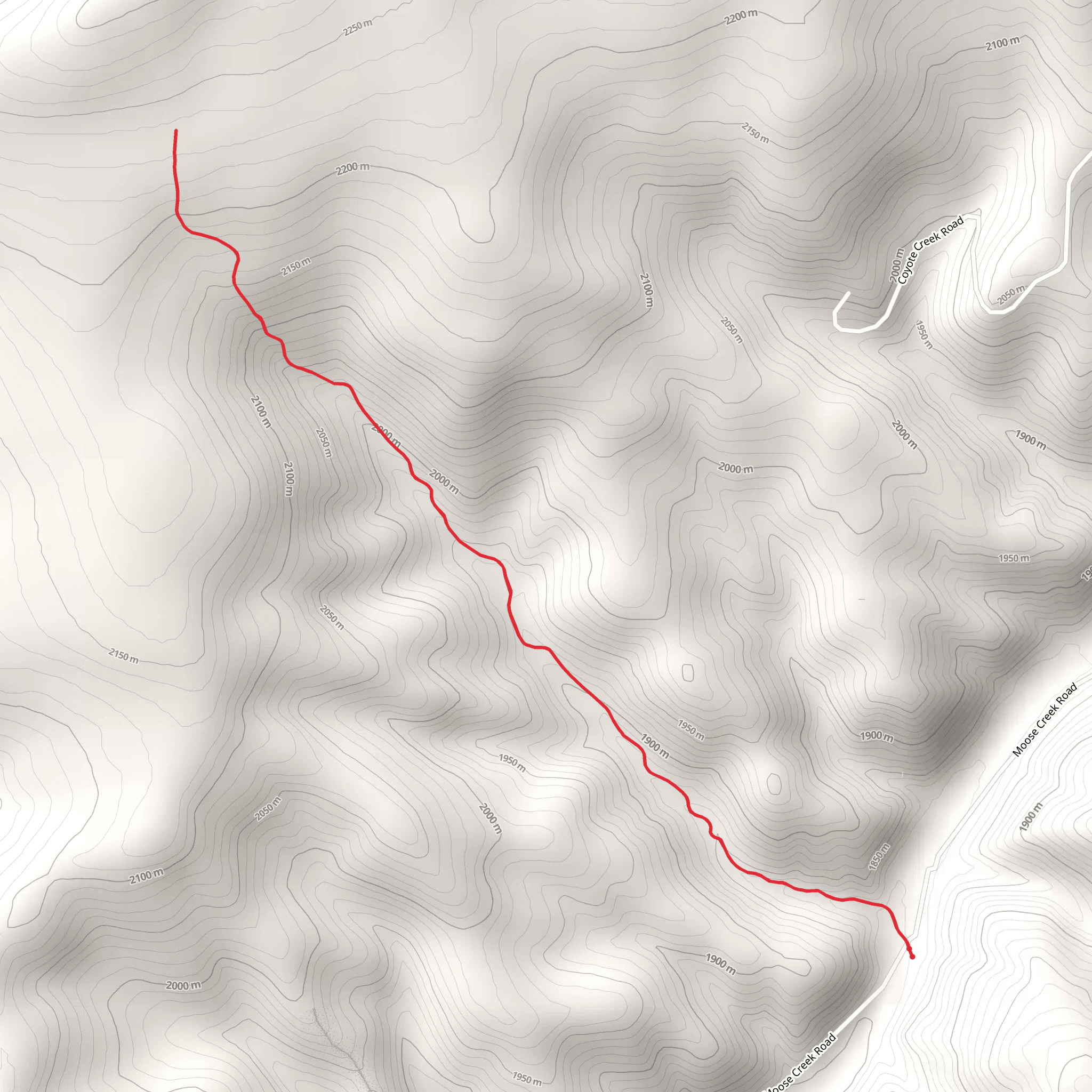 Allen Creek Trail mobile static map