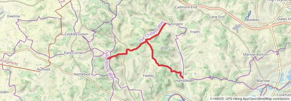 Turville Loop stage 2 Map