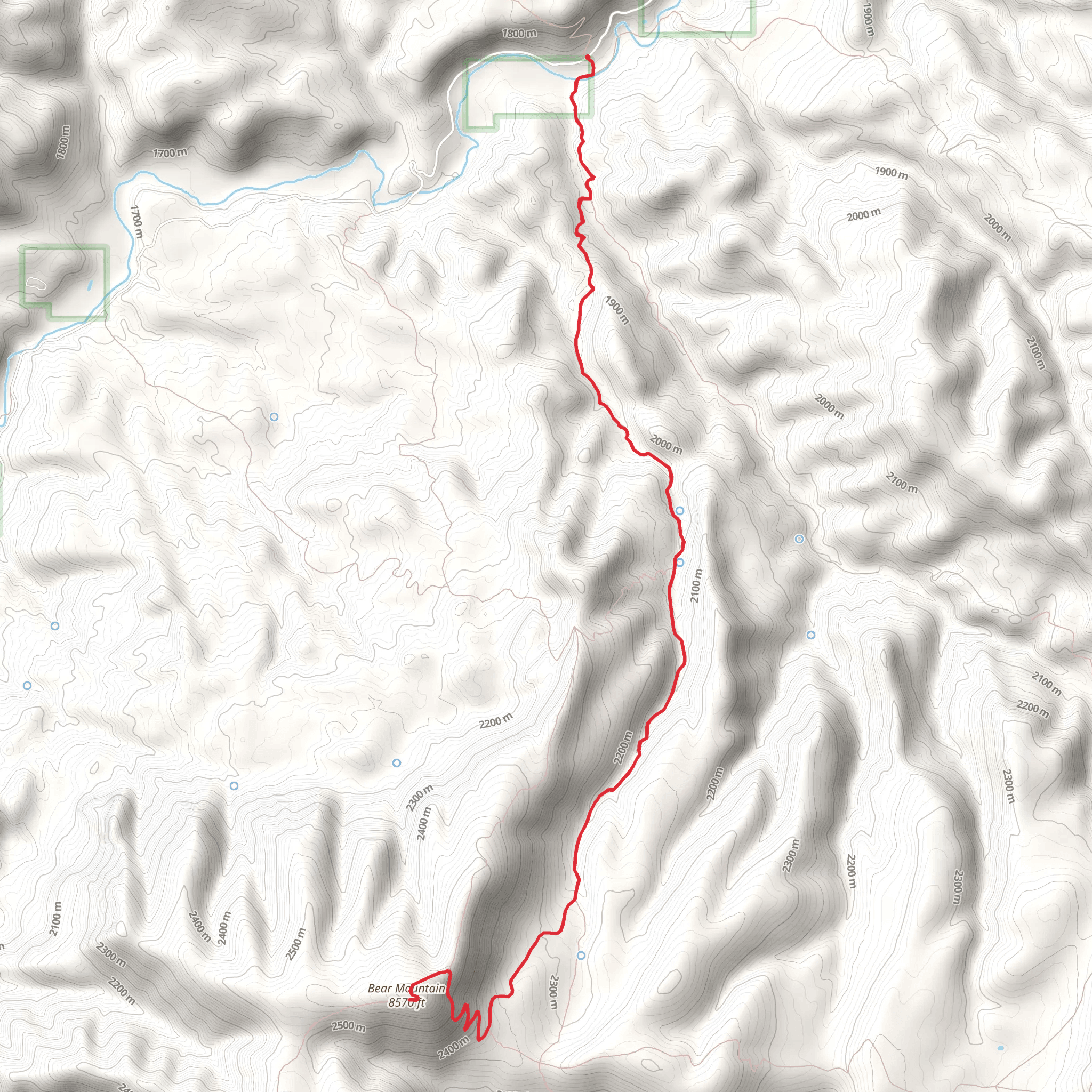 Largo Trail via Lanphier Trail mobile static map