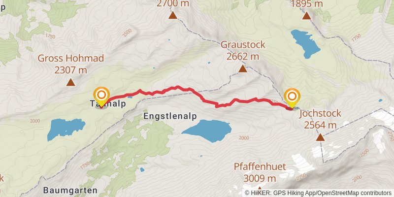 Alpine Pass Route alt 4 Map