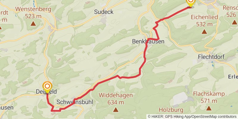 Diemelsteig alt 2 Map