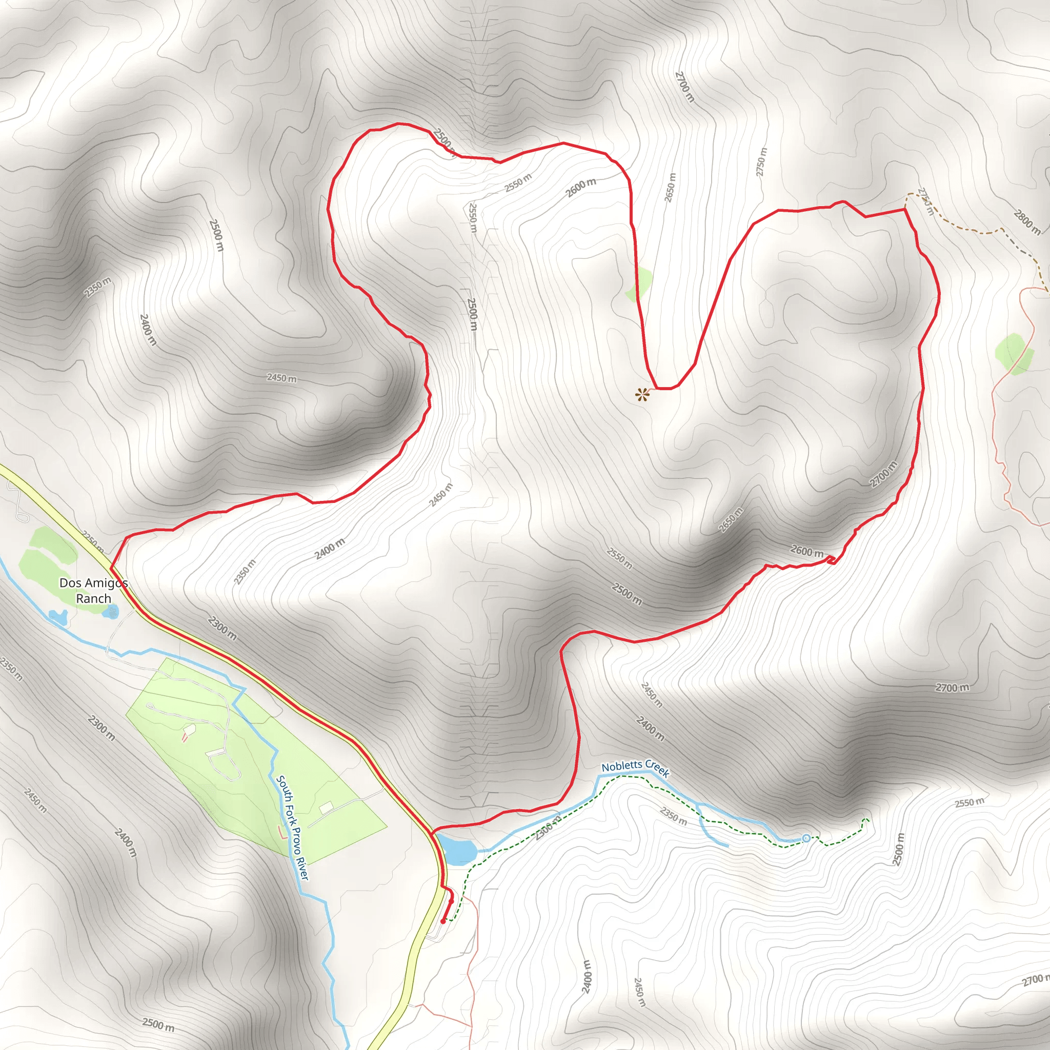 Log Hollow Loop Trail mobile static map
