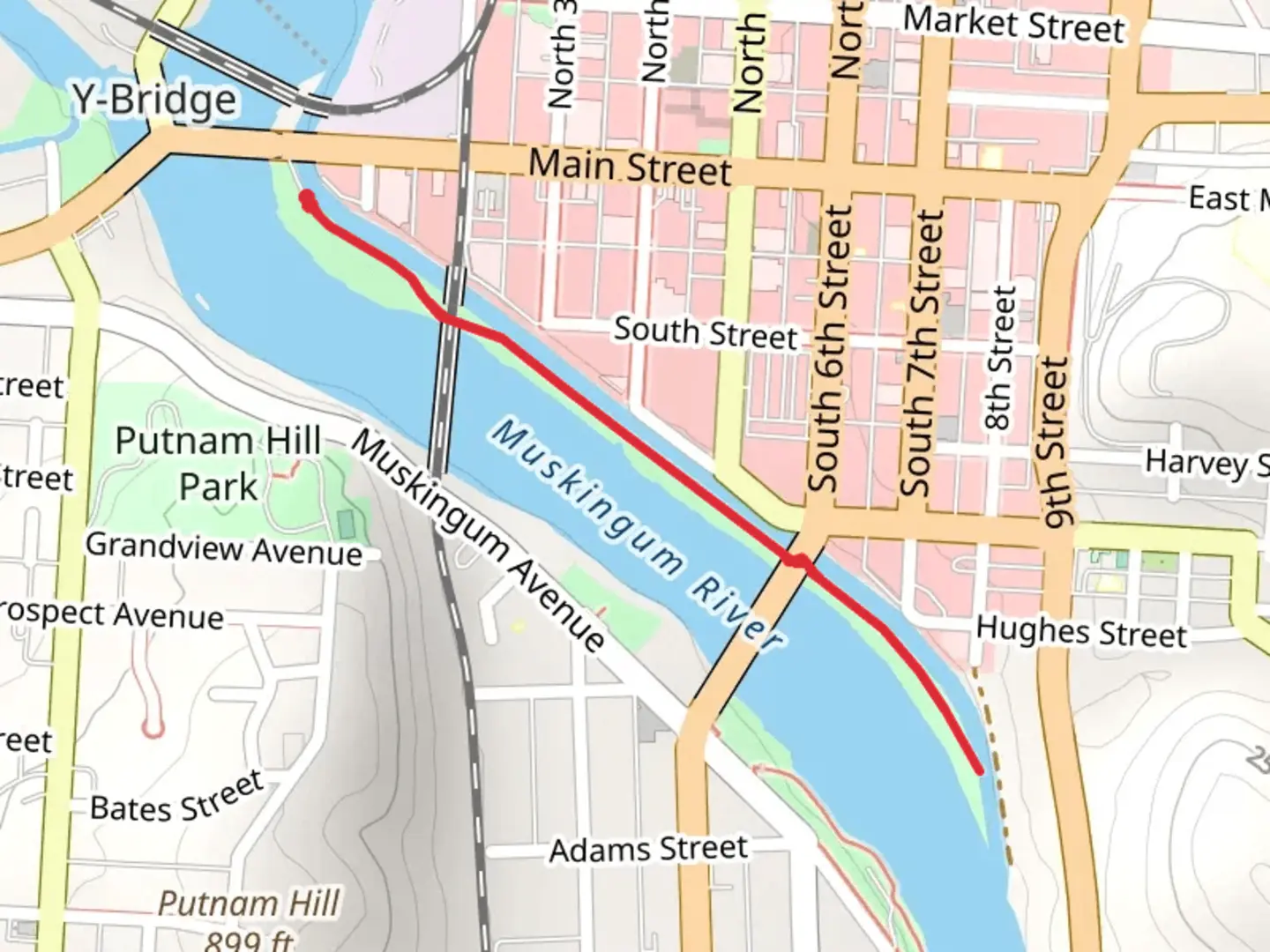 An image depicting the trail Historic Lock Canal Park Walk and its surrounding area.