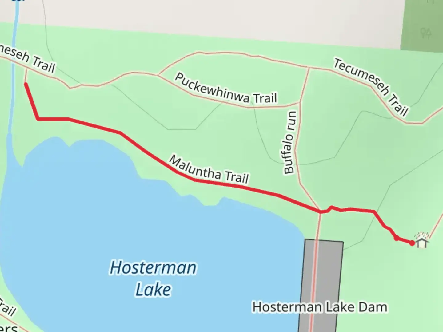 An image depicting the trail Maluntha Trail and its surrounding area.