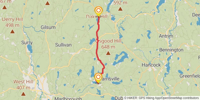 Monadnock-Sunapee Greenway stage 2 Map