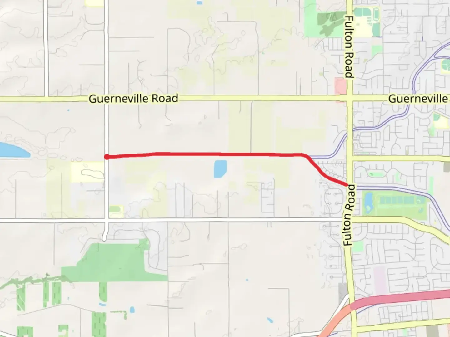 An image depicting the trail Santa Rosa Creek Trail Alternative and its surrounding area.