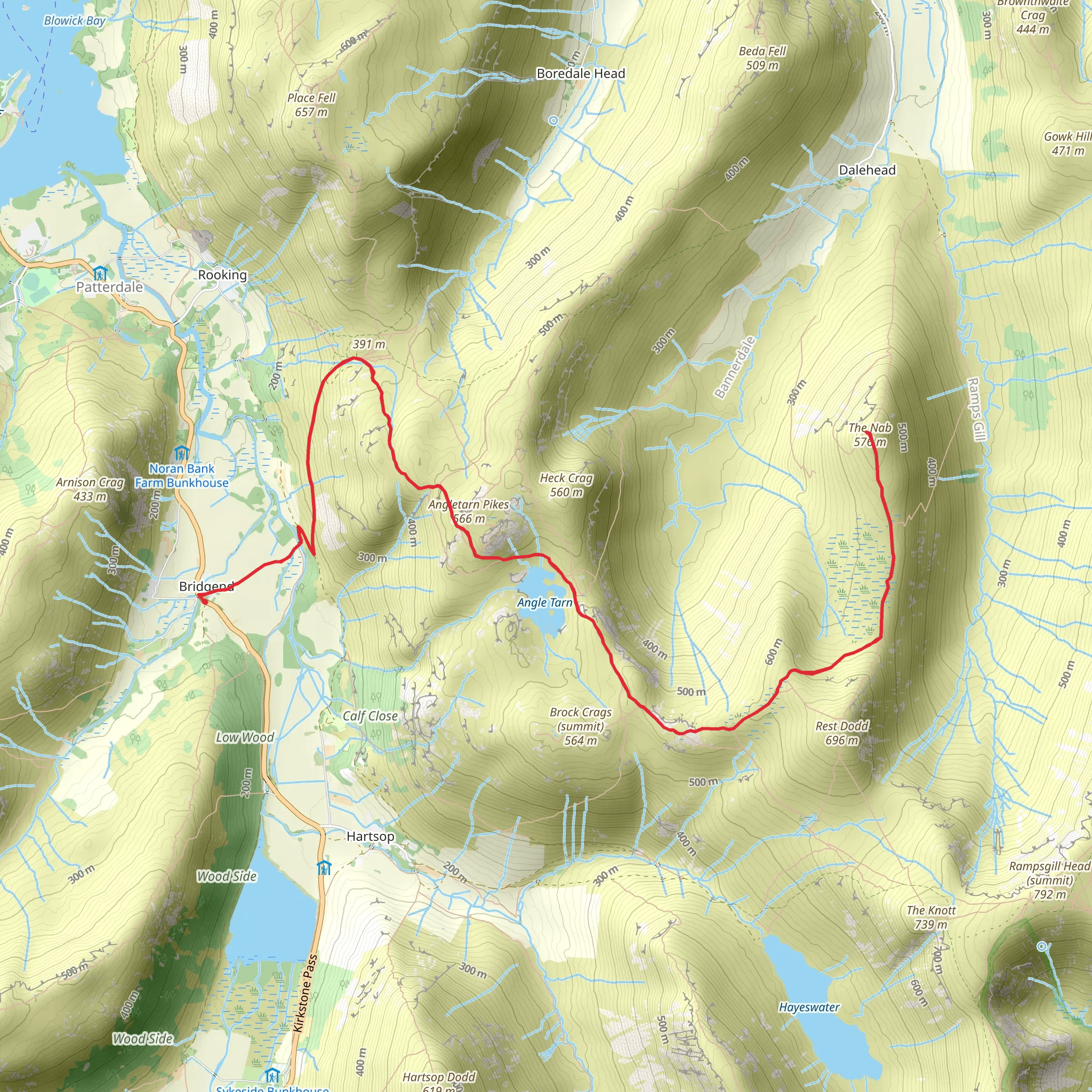 The Nab mobile static map