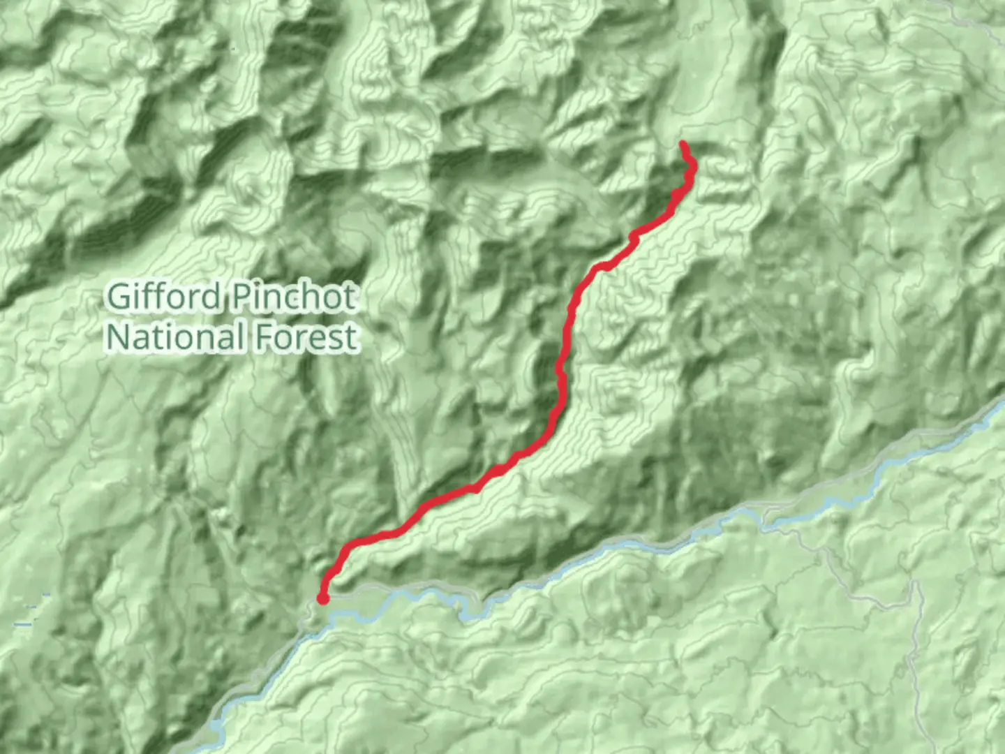 An image depicting the trail Quartz Creek Trail and its surrounding area.
