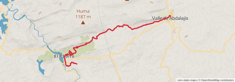 GR 248 Gran Senda del Guadalhorce stage 4 Map