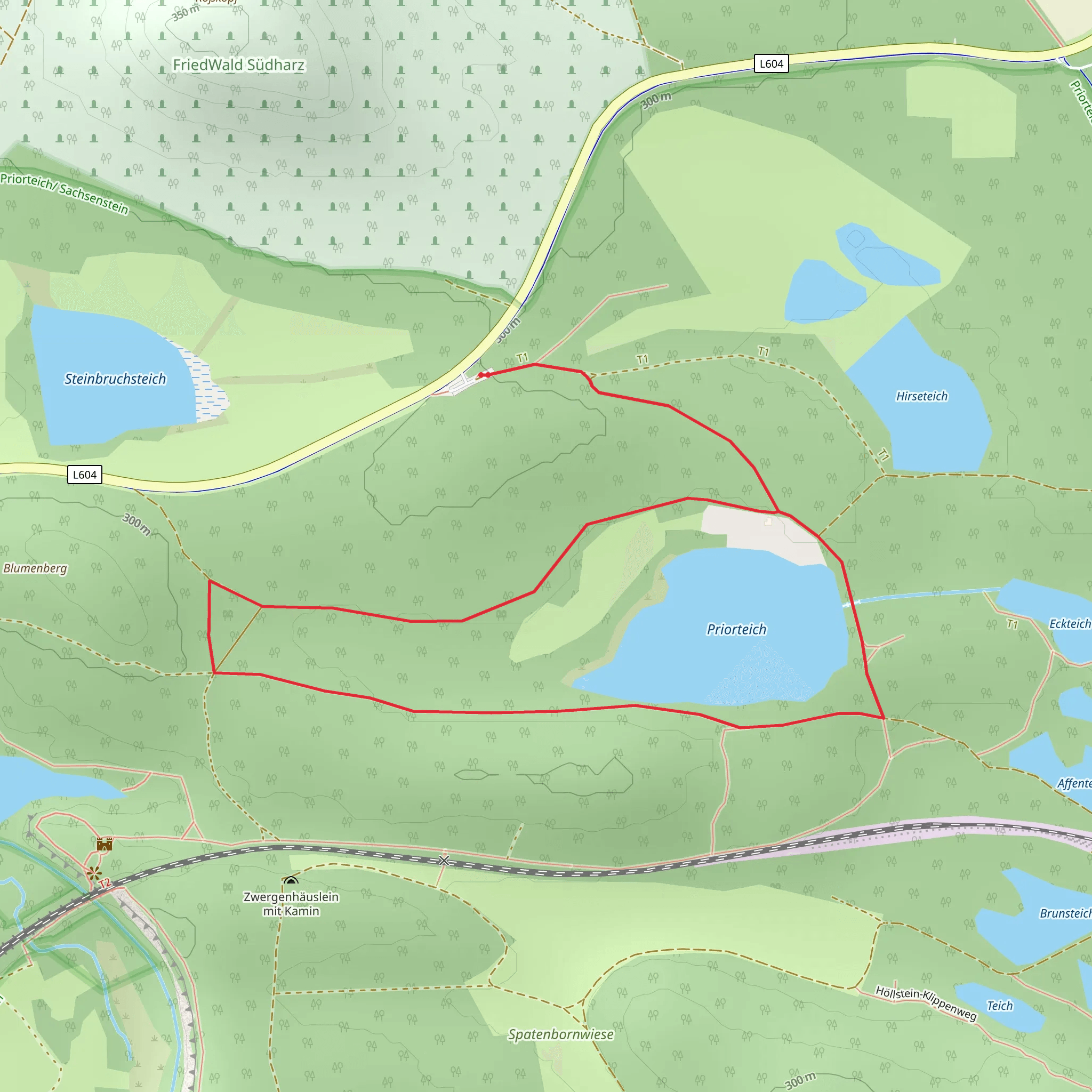 Priorteich Loop via Karstwanderweg mobile static map