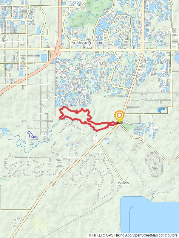 Little Manatee River State Park Loop Trail mobile static map