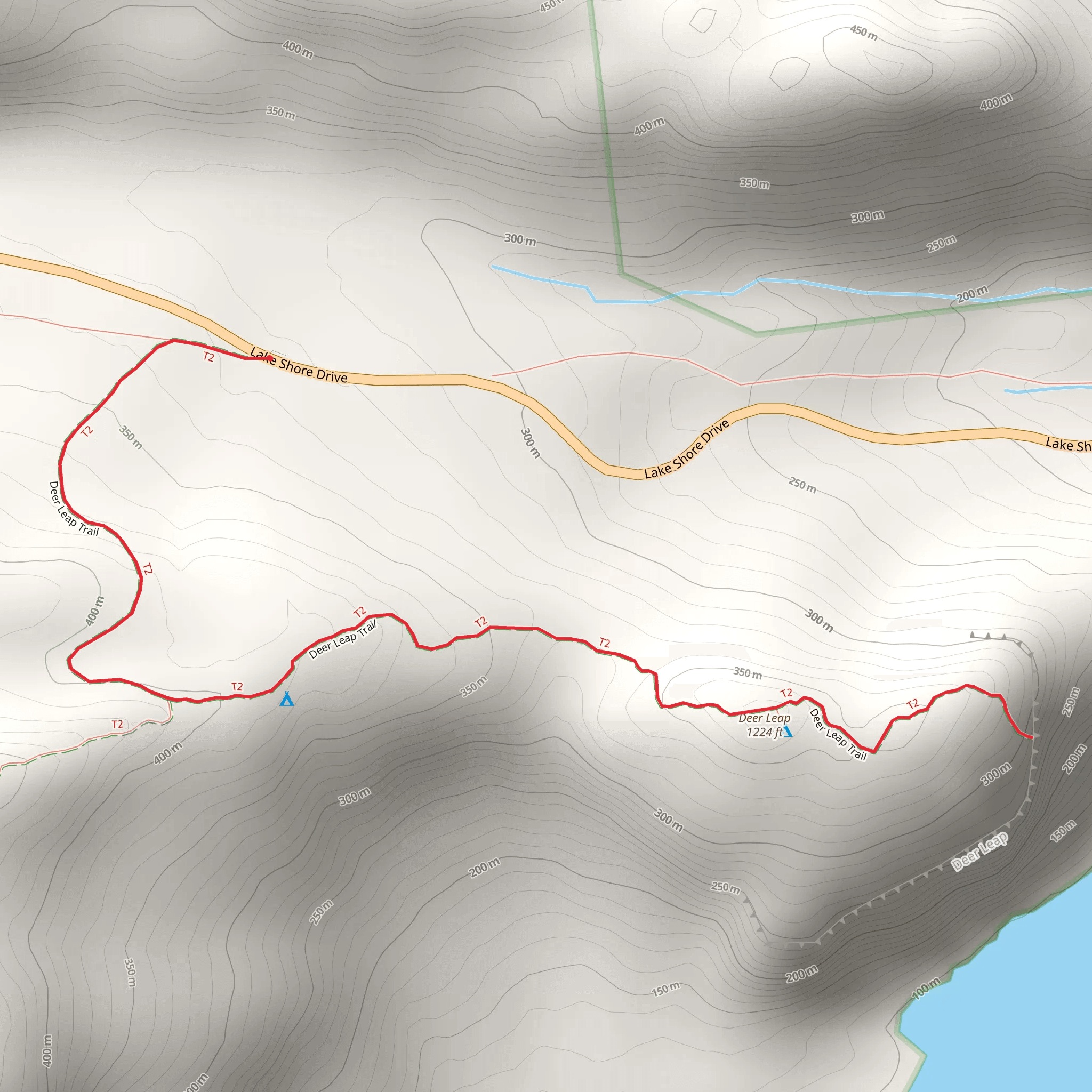 Deer Leap Trail mobile static map