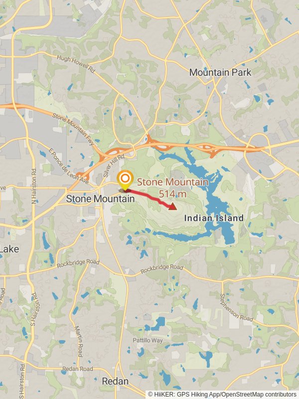 Stone Mountain via Walk-Up Trail