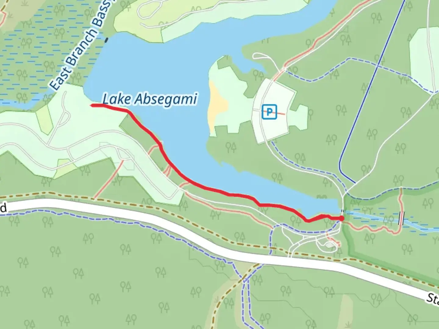 An image depicting the trail Joe's Trail and its surrounding area.