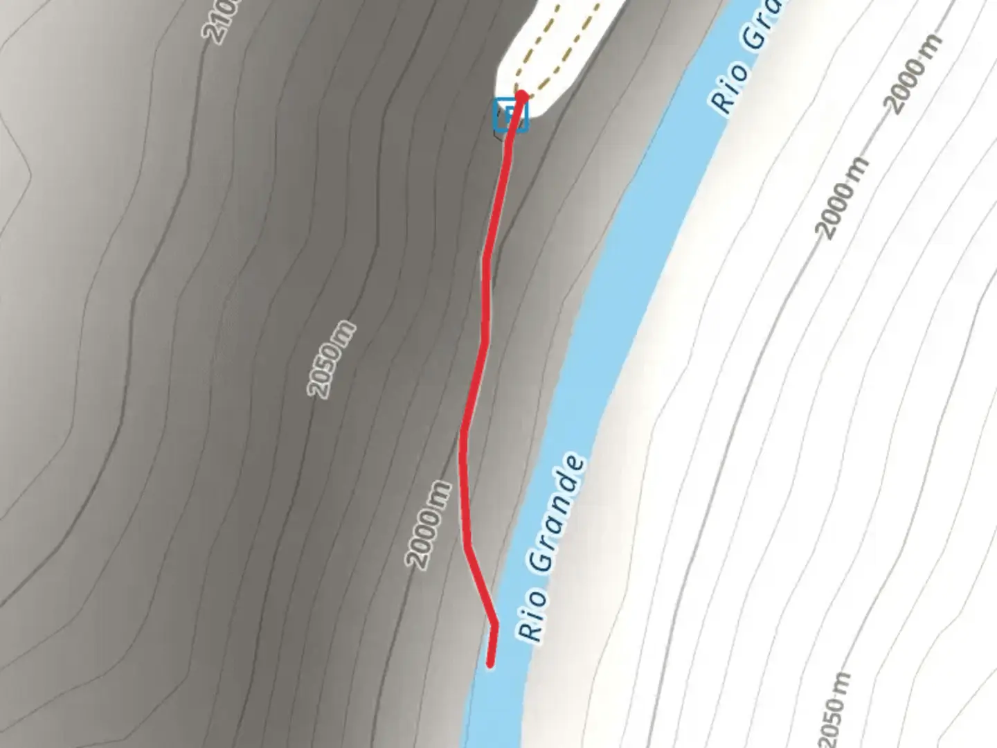 An image depicting the trail Rio Grande and its surrounding area.