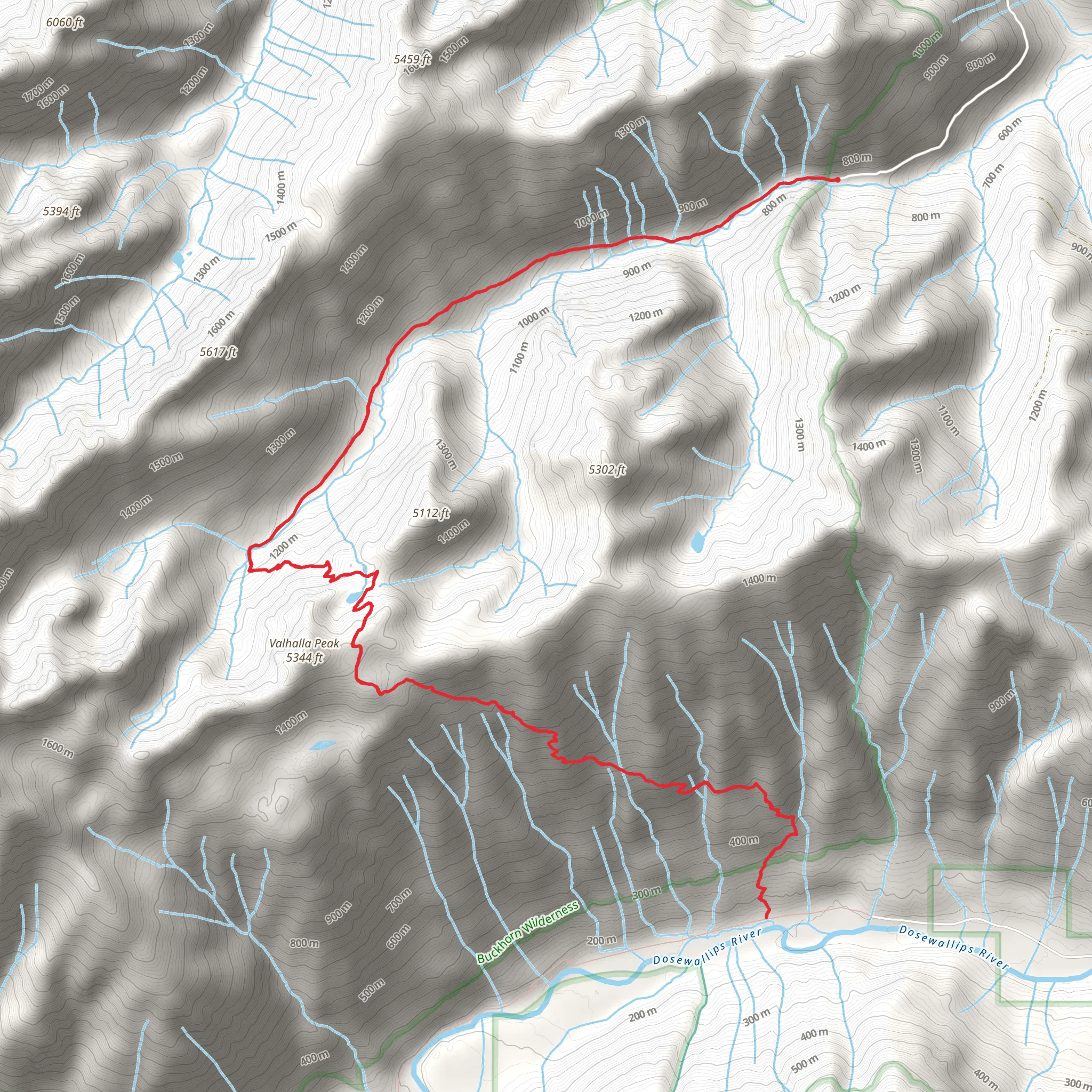 Tunnel Creek Trail mobile static map