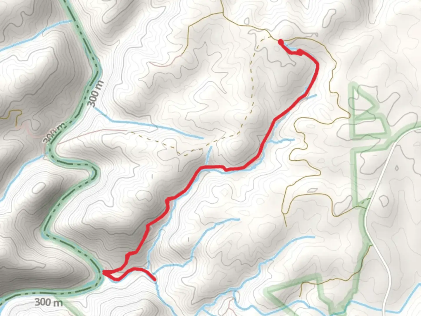 An image depicting the trail Opposum Creek Trail and its surrounding area.
