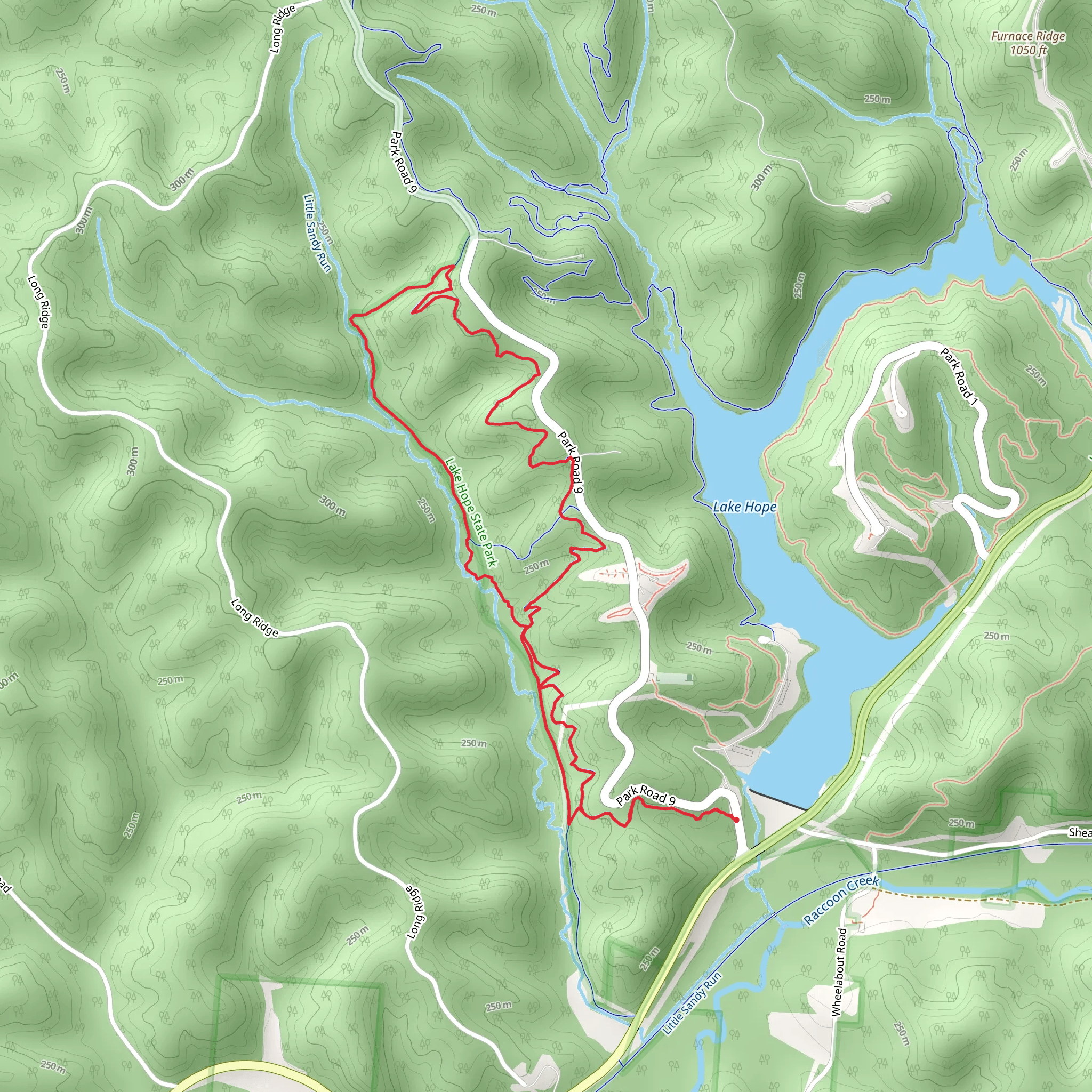 Sidewinder Loop Trail mobile static map
