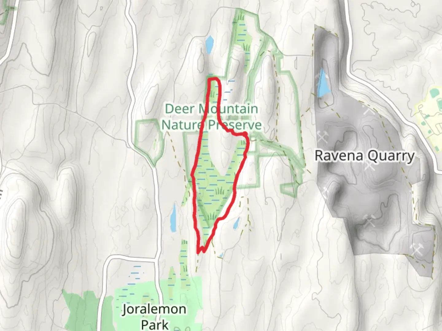 An image depicting the trail Deer Mountain Village Loop and its surrounding area.