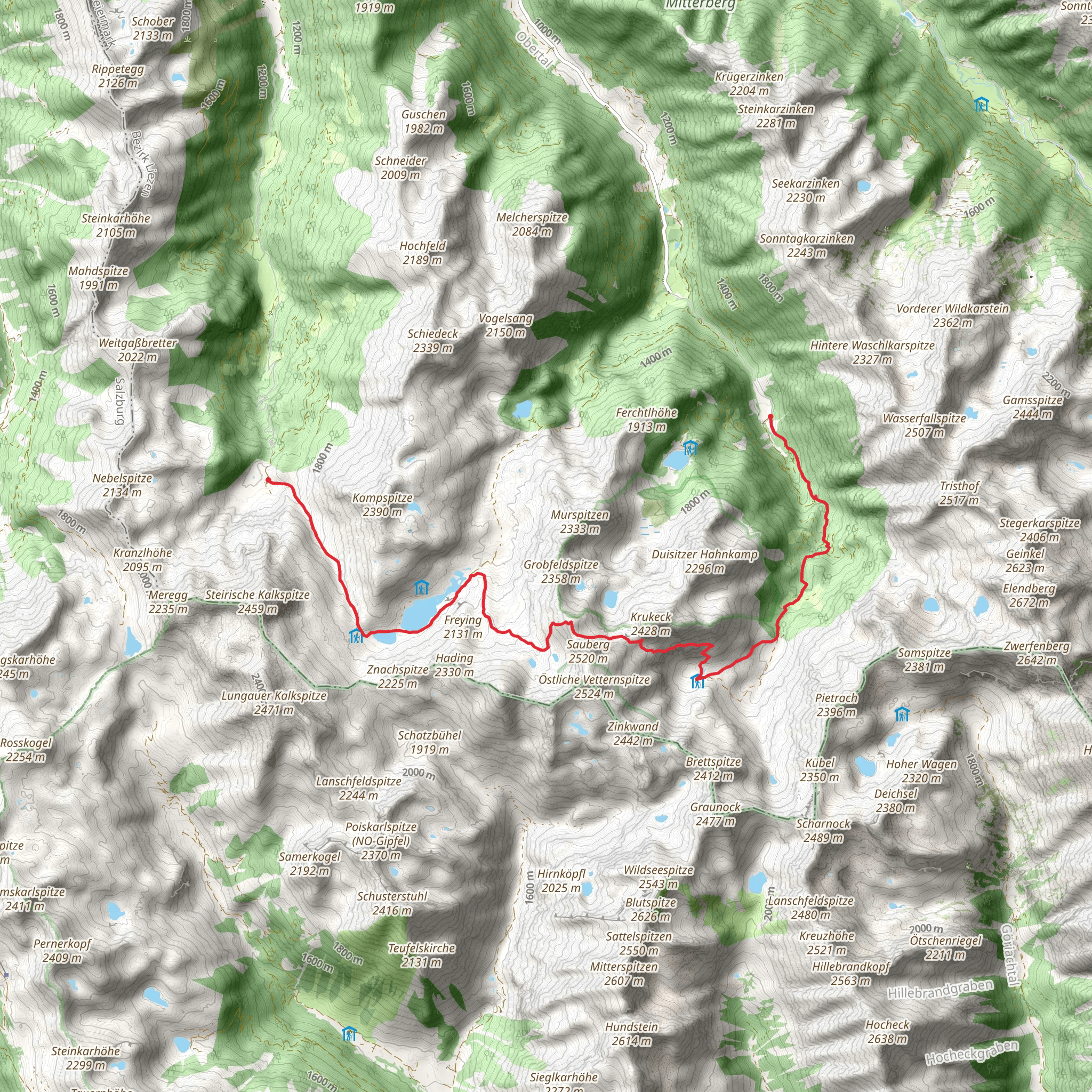 Rotmandlspitze Summit Tour mobile static map