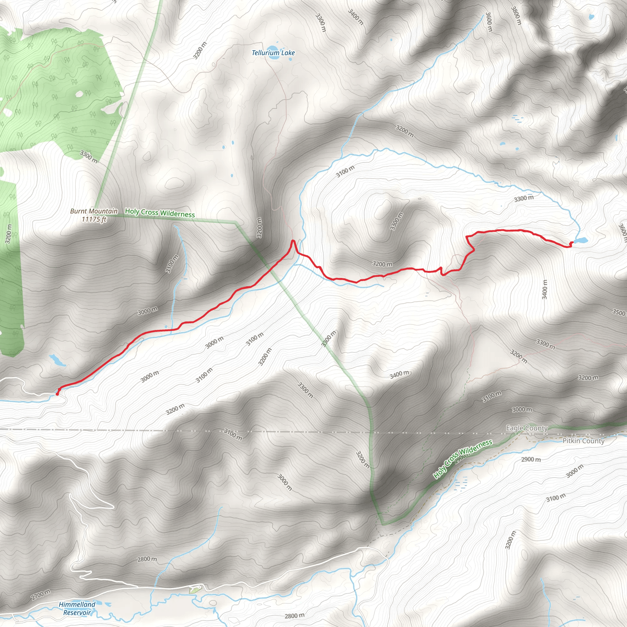 Josephine Lake Trail mobile static map