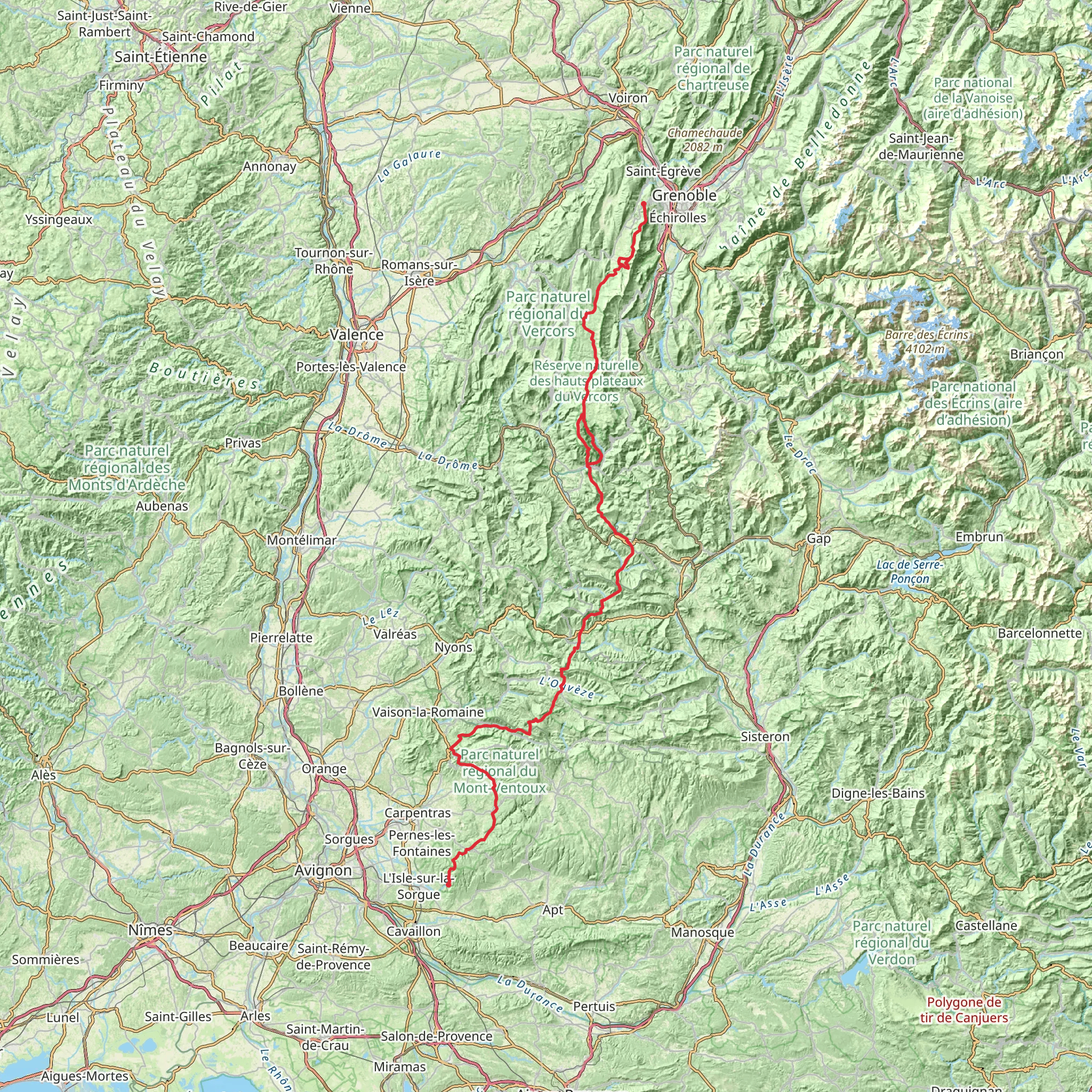 GR 91 mobile static map