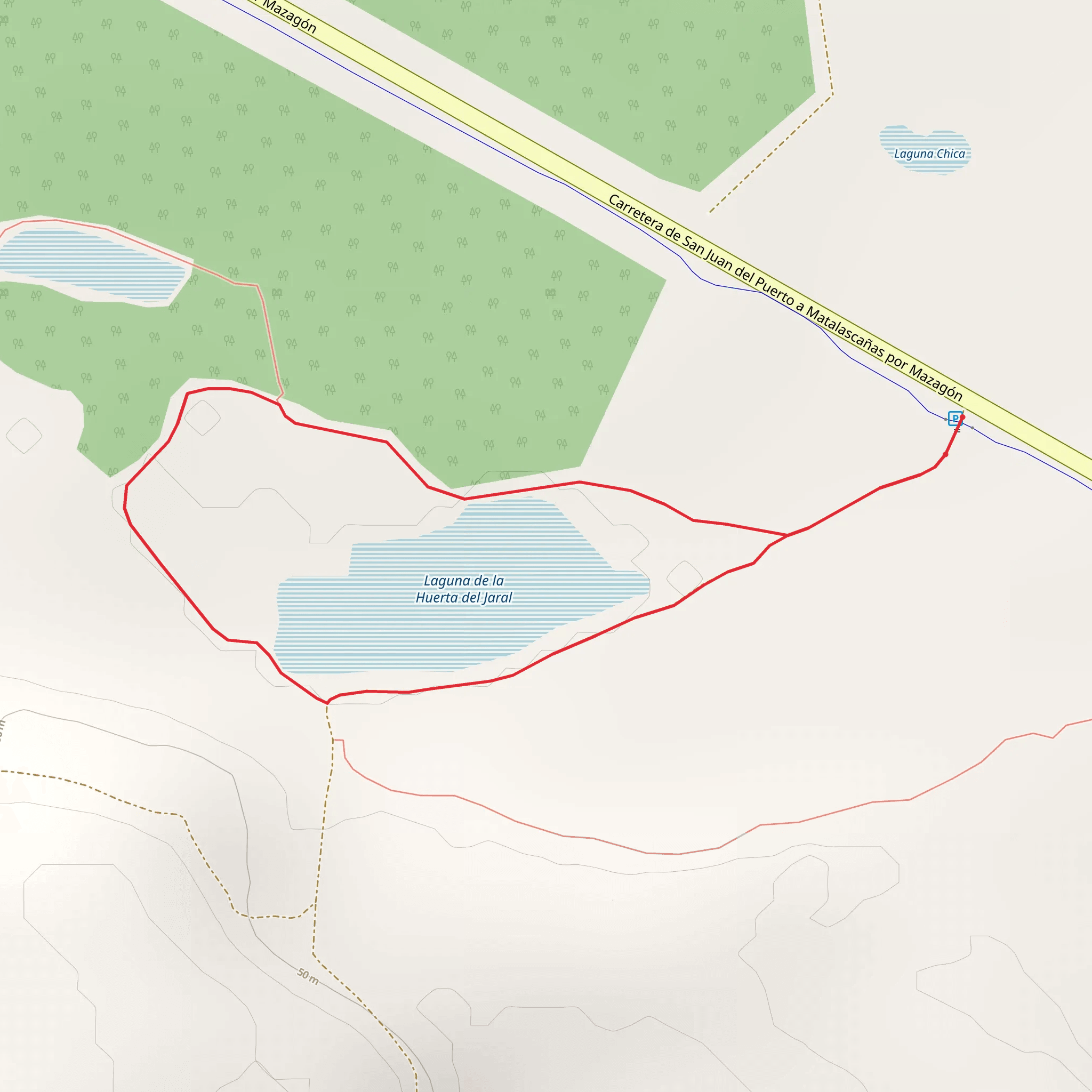 Laguna del Jaral mobile static map