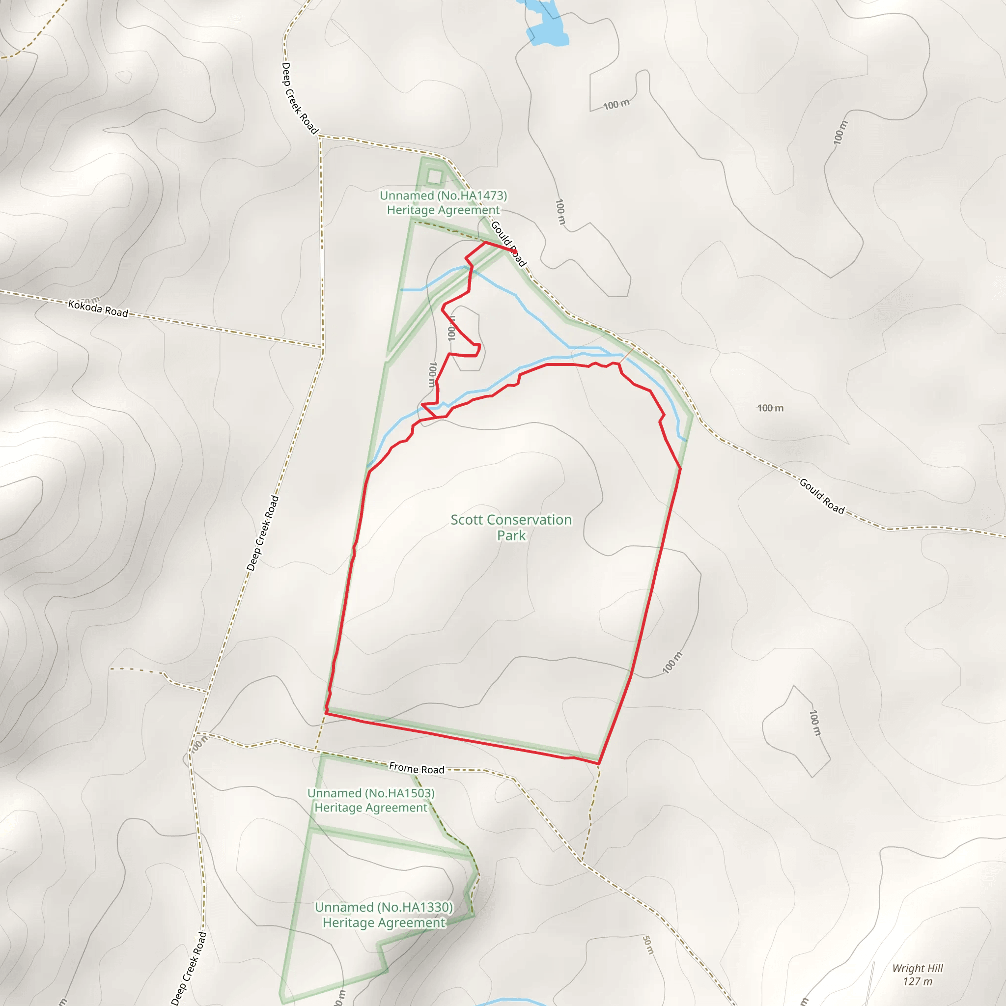 Orchid Walk - Scott Conservation Park mobile static map