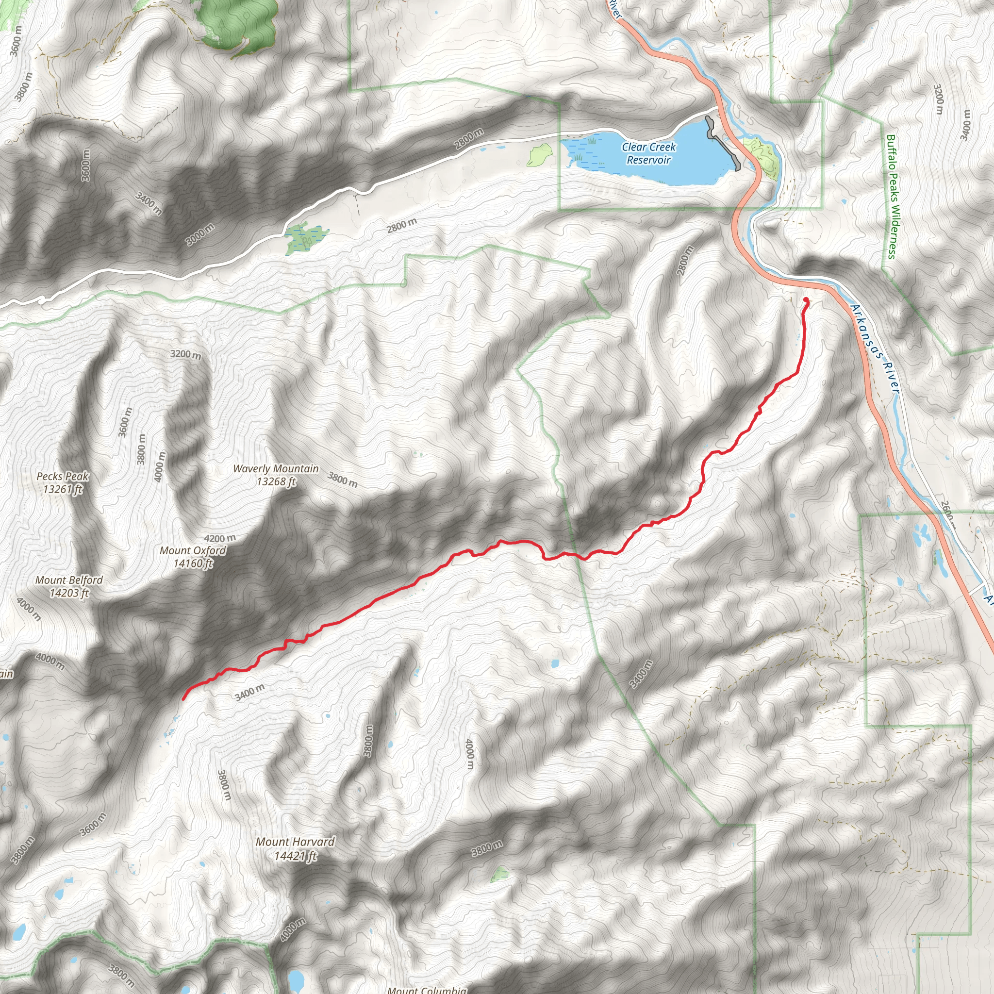 Pine Creek Trail mobile static map