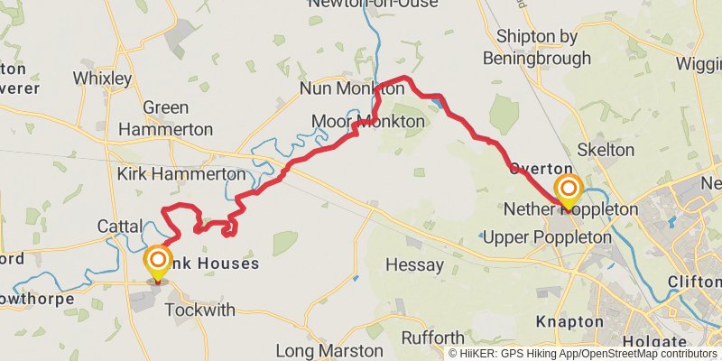 Ainsty Bounds Walk stage 2 Map