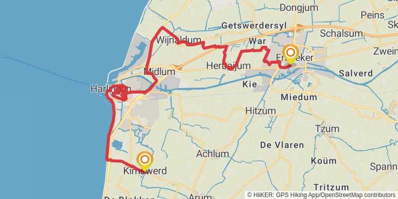 Elfstedenpad stage 8 Map