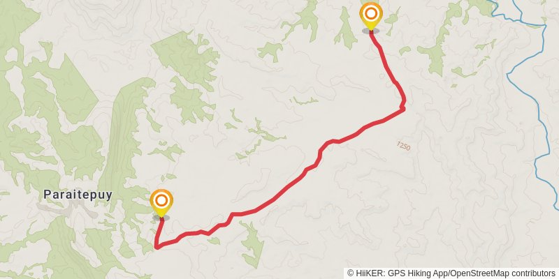 Mount Roraima Trek alt 1 Map