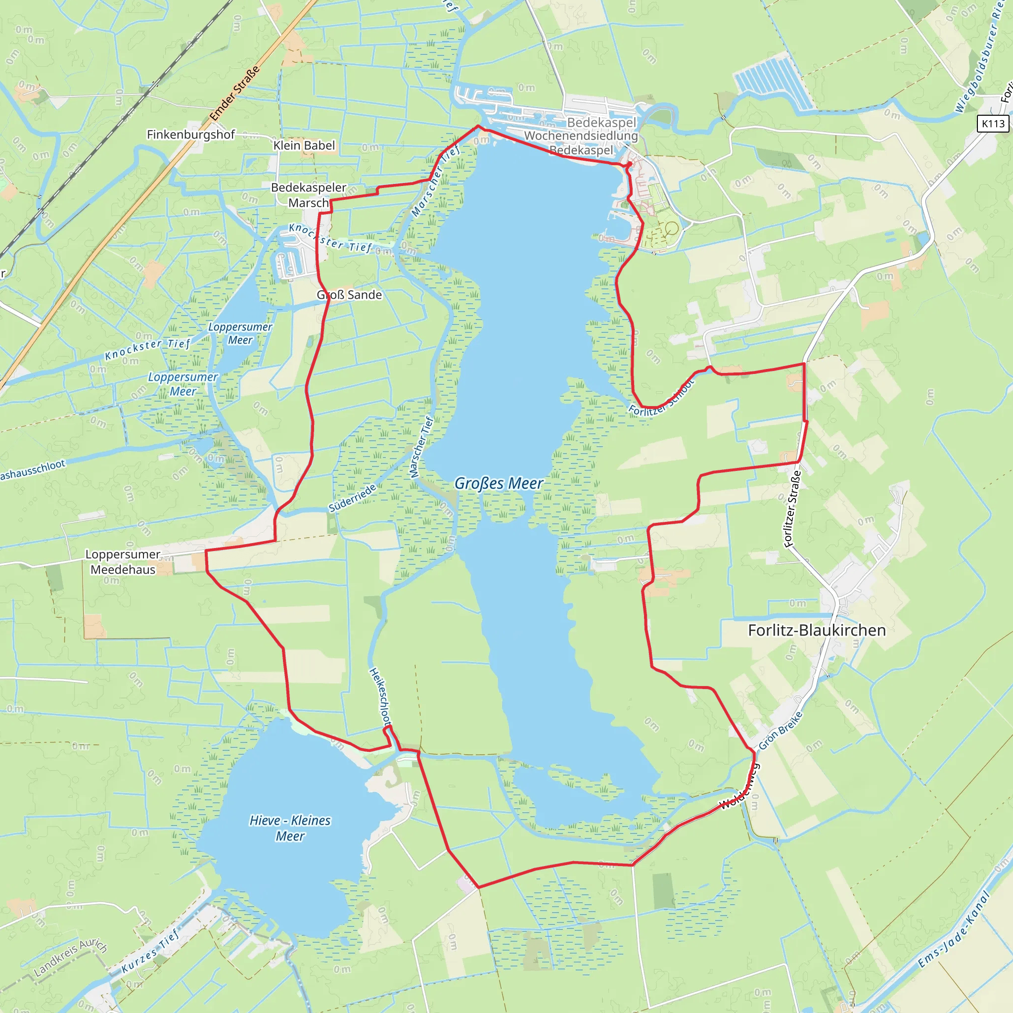 Grobesmeer Loop mobile static map