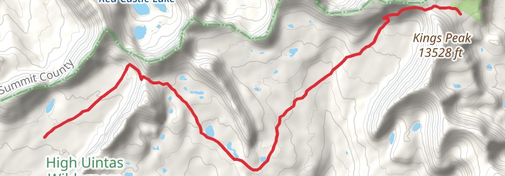 Uinta Highline Trail stage 7 Map